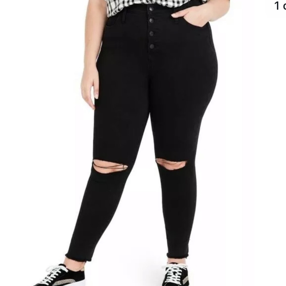 Madewell 10” High Rise Skinny Cropped Jegging - Picture 1 of 9